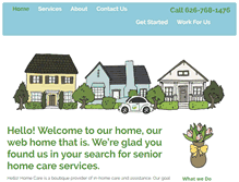Tablet Screenshot of hellohomecare.com